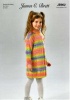 Knitting Pattern - James C Brett JB902 - Aurora DK - Childs' Dress